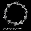 Celtic Trinity Knotwork Links Design Sterling Silver Bracelet