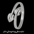 Mackintosh Leaf Motif Design Ladies Sterling Silver Ring Band Sizes 6-10