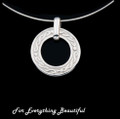 Celtic Circular Knotwork Design Sterling Silver Necklace