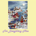 Winter At Big Fish Bay Christmas Themed Maestro Wooden Jigsaw Puzzle 300 Pieces