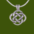 Celtic Infinity Knotwork Design Small Stylish Pewter Pendant