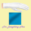 Turquoise Shiny Satin Plain Simple Wedding Wrist Length Gloves Pair Set