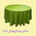 Sage Green Polyester Round Tablecloth Decorations 90 inches x 5