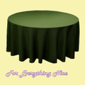 Willow Green Polyester Round Tablecloth Decorations 90 inches x 5 For Hire