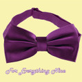 Plum Grape Purple Formal Groomsmen Groom Wedding Mens Neck Bow Tie