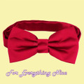 Scarlet Red Formal Groomsmen Groom Wedding Mens Neck Bow Tie