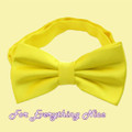 Daffodil Canary Yellow Formal Groomsmen Groom Wedding Mens Neck Bow Tie