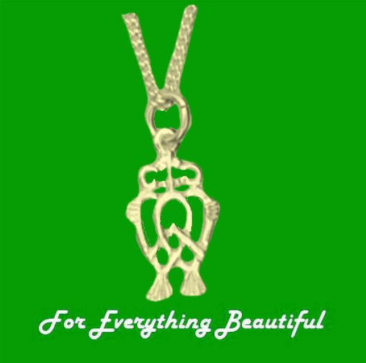 Luckenbooth Small 9K Yellow Gold Pendant For Everything Genealogy