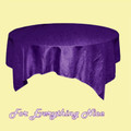 Deep Purple Taffeta Crinkle Table Overlay Decorations 72 inches x 10 For Hire