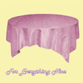Candy Pink Taffeta Crinkle Table Overlay Decorations 72 inches x 5 For Hire