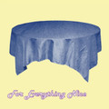 Periwinkle Blue Taffeta Crinkle Table Overlay Decorations 72 inches x 1