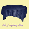 Navy Blue Taffeta Crinkle Table Overlay Decorations 72 inches x 1