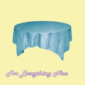 Baby Blue Taffeta Crinkle Table Overlay Decorations 72 inches x 25 For Hire