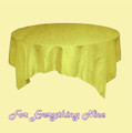 Yellow Taffeta Crinkle Table Overlay Decorations 72 inches x 10 For Hire
