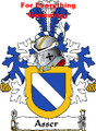 Asser Dutch Coat of Arms A4 Print Asser Dutch Family Crest Print