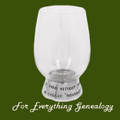 Breakfast Words Of Wisdom Quote Stylish Pewter Accent Wine Glass