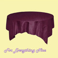 Eggplant Taffeta Crinkle Table Overlay Decorations 72 inches x 10 For Hire