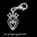 Luckenbooth Heart Design Sterling Silver Charm