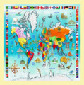 My World Map Location Themed Maxi Wooden Jigsaw Puzzle 250 Pieces