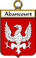 Abancourt French Coat of Arms Print Abancourt French Family Crest Print