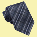 Grey White Black Diagonal Thatch Formal Wedding Straight Mens Neck Tie