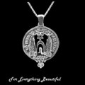 Clan Crest Large Clan Badge Sterling Silver Pendant