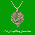Clan Crest Small Clan Badge 14K Yellow Gold Pendant