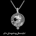 Clan Crest Small Clan Badge Sterling Silver Pendant