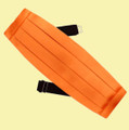 Orange Formal Groomsmen Groom Wedding Mens Cummerbund