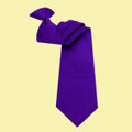 Cadbury Purple Formal Groomsmen Groom Wedding Clip-On Mens Neck Tie