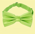 Lime Green Boys Ages 1-7 Wedding Boys Neck Bow Tie