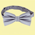 Medium Silver Grey Boys Ages 1-7 Wedding Boys Neck Bow Tie