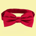 Scarlet Red Boys Ages 1-7 Wedding Boys Neck Bow Tie