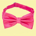 Hot Pink Boys Ages 1-7 Wedding Boys Neck Bow Tie