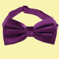 Plum Grape Purple Boys Ages 1-7 Wedding Boys Neck Bow Tie