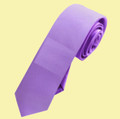 Dark Lavender Purple Formal Groomsmen Groom Wedding Slim Skinny Mens Neck Tie