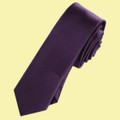 Eggplant Purple Formal Groomsmen Groom Wedding Slim Skinny Mens Neck Tie