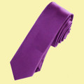 Plum Grape Purple Formal Groomsmen Groom Wedding Slim Skinny Mens Neck Tie