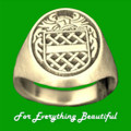 Knight Series Raised Relief Coat of Arms 10K Yellow Gold Mens Ring​