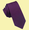 Plum Grape Purple Ribbed Groomsmen Groom Wedding Narrow Mens Neck Tie