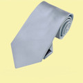 Medium Silver Grey Formal Groomsmen Groom Wedding Narrow Mens Neck Tie
