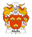 Abella Spanish Coat of Arms Print Abella Spanish Family Crest Print