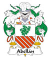 Abellan Spanish Coat of Arms Print Abellan Spanish Family Crest Print