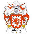 Abinia Spanish Coat of Arms Large Print Abinia Spanish Family Crest