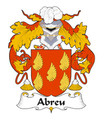 Abreu Spanish Coat of Arms Large Print Abreu Spanish Family Crest