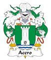 Acero Spanish Coat of Arms Print Acero Spanish Family Crest Print