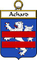 Achard French Coat of Arms Print Achard French Family Crest Print