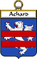 Achard French Coat of Arms Large Print Achard French Family Crest