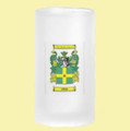 Adams Coat of Arms Adams Family Crest 16oz Frosted Glass Beer Stein