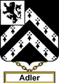 Adler English Coat of Arms Print Adler English Family Crest Print